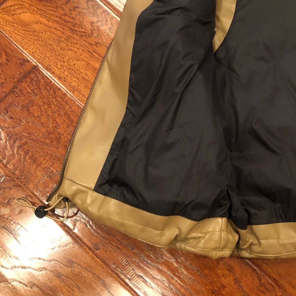 NWT Zara Women’s Oversized Faux Leather Puffer Vest - Picture 8 of 11